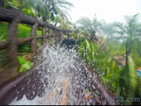 A Person Going Down The Waterslide Of Los Lagos Hotel Resort And Spa
 - Costa Rica