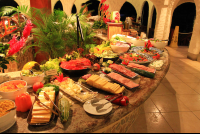        tabacon dinner buffet display 
  - Costa Rica