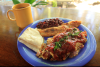 surf shak migas scrambled eggs 
 - Costa Rica