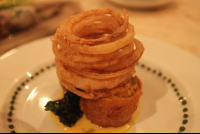 park cafe shrimp onionrings entree
 - Costa Rica