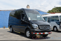 Black Mercedes Benz Sprinter Van Lateral Passenger View
 - Costa Rica