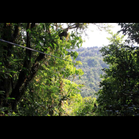 extremos zipline over valley 
 - Costa Rica