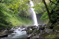        fotuna waterfall further upstream 
  - Costa Rica