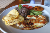 gallo pinto grilled chicken tortillas elsabordemitierra 
 - Costa Rica