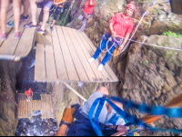 Arrival At The Rappeling Area Of The White River Canyon Zip Line Rincon De La Vieja
 - Costa Rica