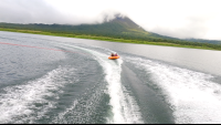 people tubing on lake arenal
 - Costa Rica