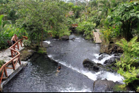        view from above tabacon cascading river 
  - Costa Rica