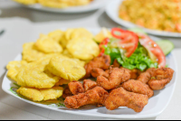 Fried Fish Platter Soda Marbella Puerto Jimenez
 - Costa Rica