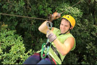 chiclets canopy tour closeup 
 - Costa Rica