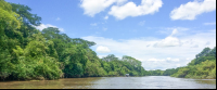 blue skies at tempisque river 
 - Costa Rica