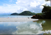 biesandz beach reflection 
 - Costa Rica