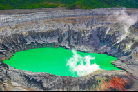 crater closeups poas volcano 
 - Costa Rica