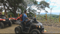 atv nosara tour stop to look at the ocean from the mountain
 - Costa Rica