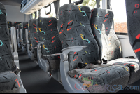 Passenger Hino Senior Coach Seat Row Close Up
 - Costa Rica