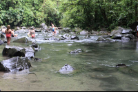        fotuna waterfall downstream 
  - Costa Rica