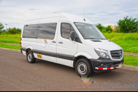 White Mercedes Benz Sprinter Van Lateral View
 - Costa Rica