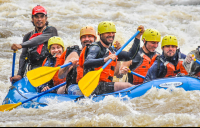        Grande De Orosi Whitewater Rafting On A Calm Area
  - Costa Rica