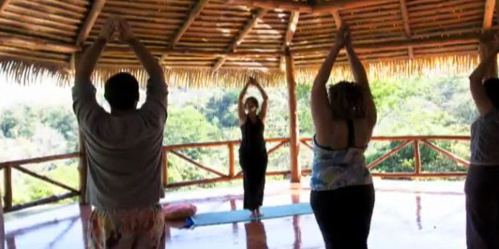 morning yoga class
 - Costa Rica